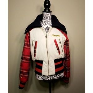 COOGI Plaid Coat Size Large